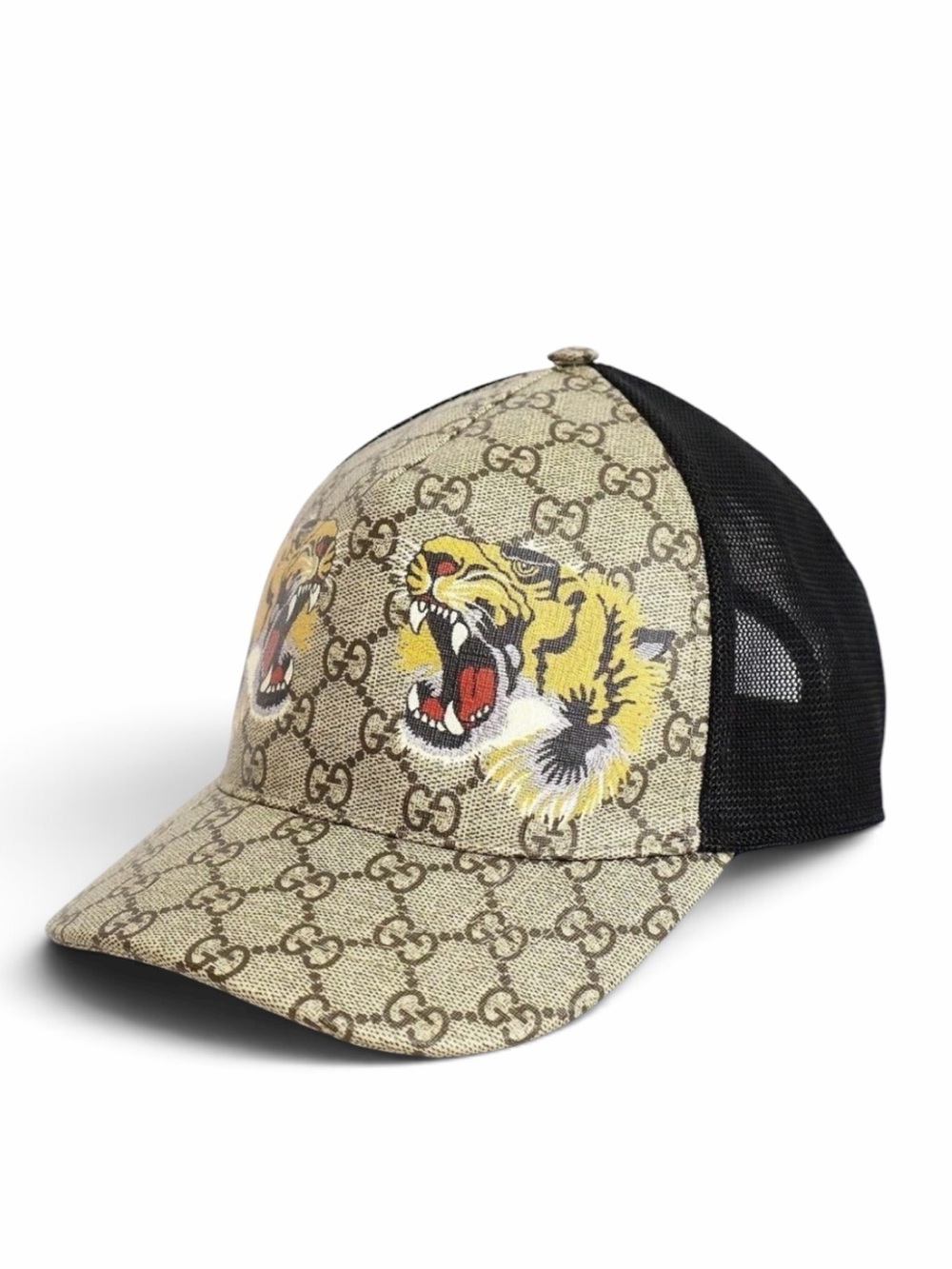 Gucci Tiger Cap GG Logo Baseball Cap Unisex Size 59cm Large